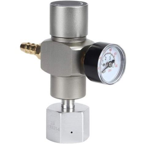 Adaptateur CO2 2 en 1 Mini régulateur de gaz CO2 Soda Manomètre avec adaptateur 3/8 pouces vers TR21.4 pour Sodastream
