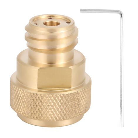 Adaptateur CO2 en Laiton pour Bouteille de Recharge (Doré)