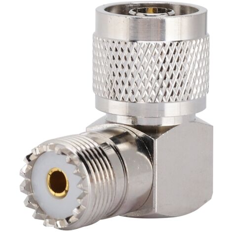 Adaptateur Coaxial Angle Droit Mâle N vers Femelle M pour Connecteur UHF