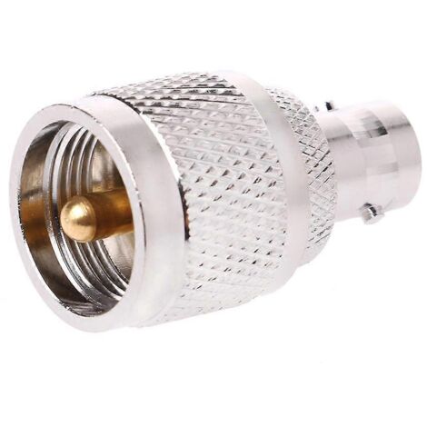 Adaptateur coaxial RF droit BNC-K femelle vers UHF-J PL-259 mâle