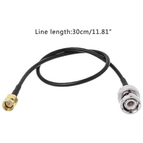 Adaptateur coaxial RF RG174 avec connecteur BNC mâle vers SMA mâle