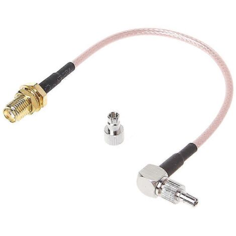 Adaptateur coaxial RF SMA femelle vers CRC9/TS9 double connecteur, câble RG316 de 15 cm