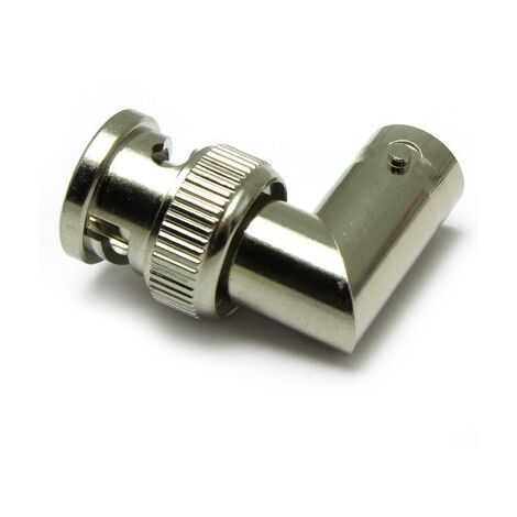 Adaptateur coaxial RS PRO BNC Fiche vers BNC Embase, Angle droit, 50O 1GHz ( Prix pour 1 )