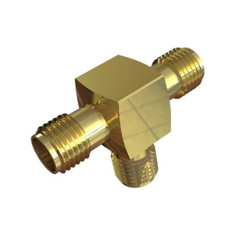 Adaptateur coaxial RS PRO SMA Embase vers SMA Embase, T, 50O 4GHz ( Prix pour 1 )