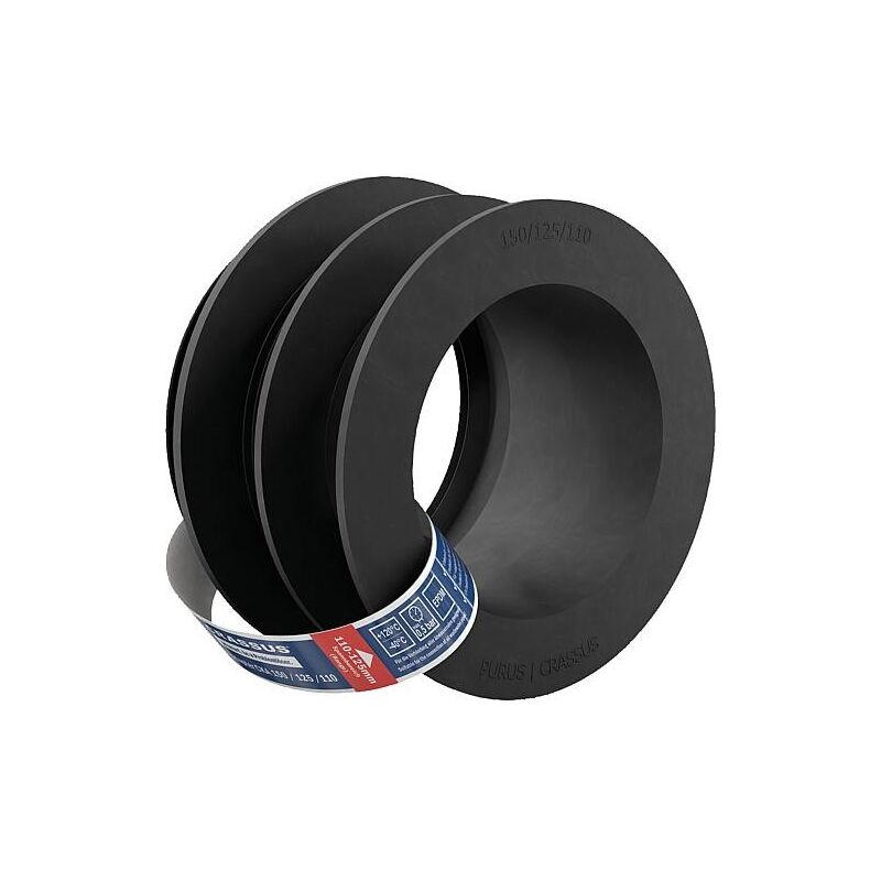 Adaptateur combi cka 150/125 x 110mm, tpe T-max: +140°C