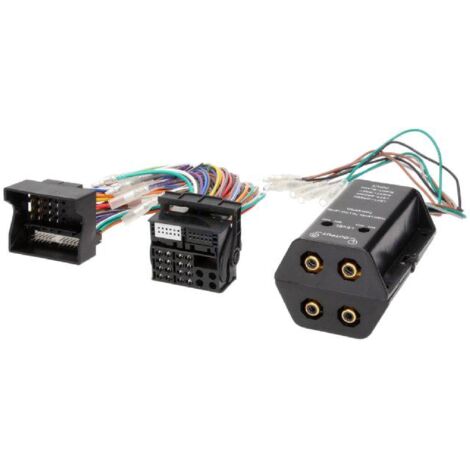 Adaptateur compatible avec ajout amplificateur sur systeme origine - Fakra 4 canaux compatible avec BMW Ford Mercedes Seat Skoda VW