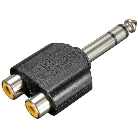 Adaptateur/convertisseur audio en Y, répartiteur stéréo mâle vers 2 doubles RCA femelles --