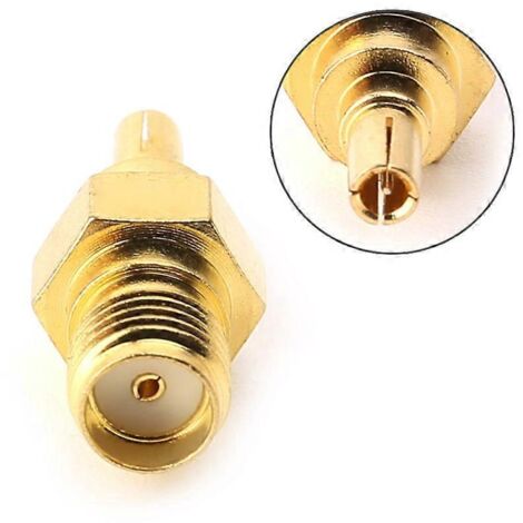Adaptateur convertisseur coaxial droit CRC9 mâle vers SMA femelle