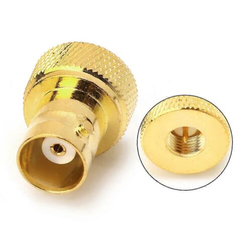 Adaptateur convertisseur coaxial RF, connecteur BNC femelle vers SMA mâle, droit
