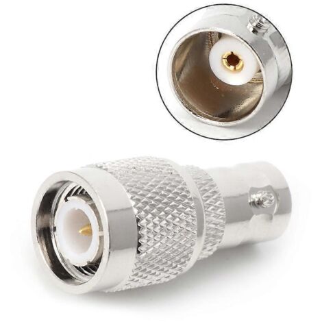 Adaptateur convertisseur coaxial RF, connecteur BNC femelle vers TNC mâle, droit