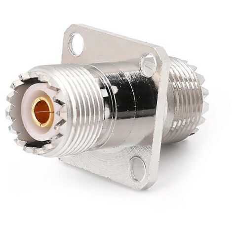 Adaptateur convertisseur coaxial UHF SO239 femelle-femelle avec connecteur RF à montage sur panneau