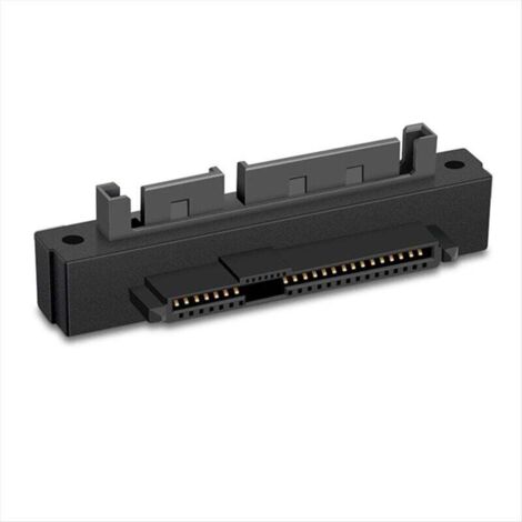 Adaptateur convertisseur d'angle à 90 degrés SFF-8482 SAS femelle vers mâle 15 broches pour câble de carte mère