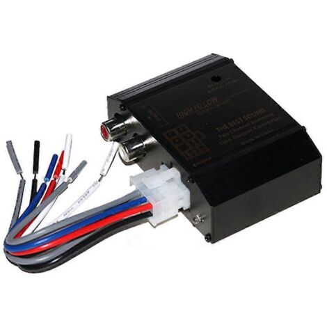 Adaptateur convertisseur de niveau haut/bas pour haut-parleur audio de voiture 12 V