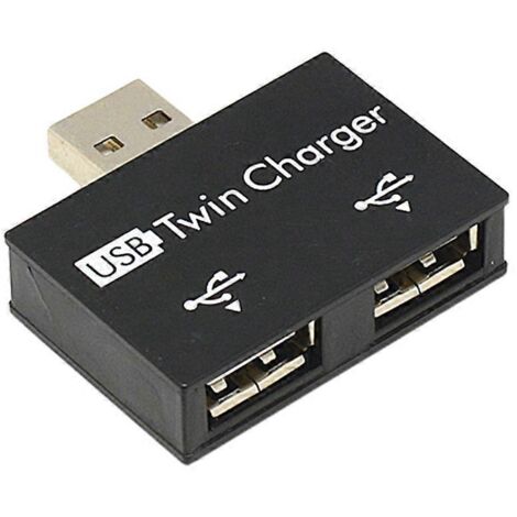 Adaptateur/convertisseur double chargeur USB à 2 ports pour ordinateur portable