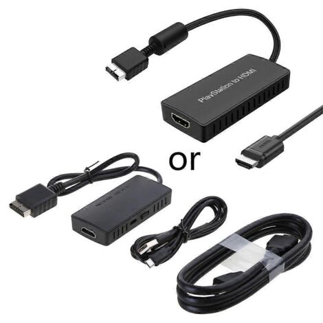 Adaptateur convertisseur HDMI haute efficacité PS1 vers PS2/PS3 pour PS1 10