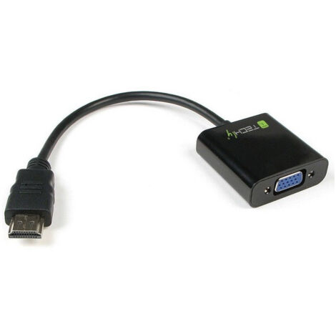 Adaptateur Convertisseur Hdmi Mâle Vers Vga Femelle Avec Sortie Audio Pour Pc