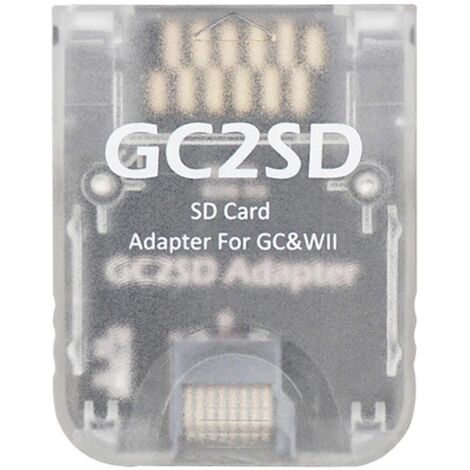 Adaptateur convertisseur lecteur de carte mémoire SD GC2SD pour console GameCube/Wii