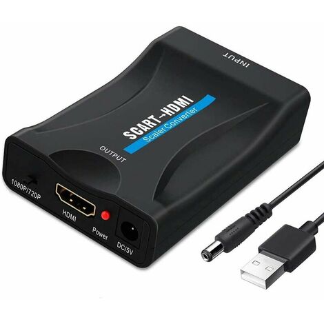 Adaptateur et convertisseur CABLING ® HDMI vers Péritel Convertisseur Audio  Video Adaptateur EIA Peritel SKY