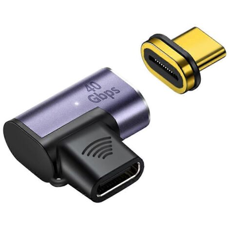 Adaptateur convertisseur USB-C Type-C PD100W USB 4.0 40 Gbit/s 8K 60 Hz pour Thunderbolt 3