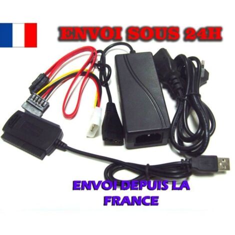 ADAPTATEUR CONVERTISSEUR USB DISQUE DUR IDE SATA