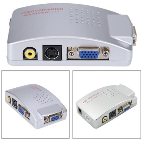 Adaptateur Convertisseur Vga Femelle Vers Rca S-vidéo Vga Femelle Qy-v01