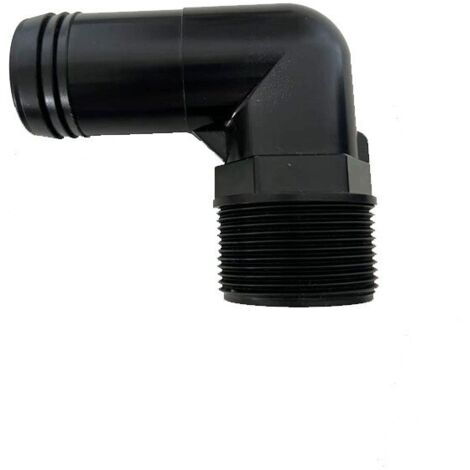 Adaptateur coudé noir à 90 degrés de 3,81 cm Hayward SPX1105Z4