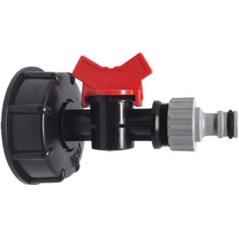 Adaptateur Cuve IBC 3/4" Filetage Grossier S60x6 Raccord Robinet Remplacément Buse Flexible Eau