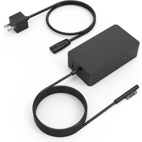 Adaptateur D Alimentation 65 W - 20 V 3 25 A - Compatible Avec Surface Pro 11 10 9 8 7 6 5 4 3 2 X - Câble 3 M - 1 Pièce