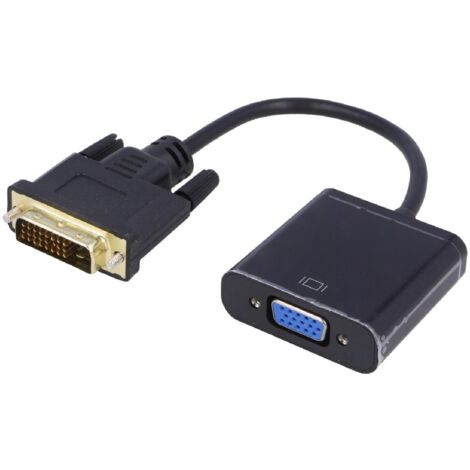 Adaptateur D-Sub HD femelle vers DVI-D male 0.15m noir