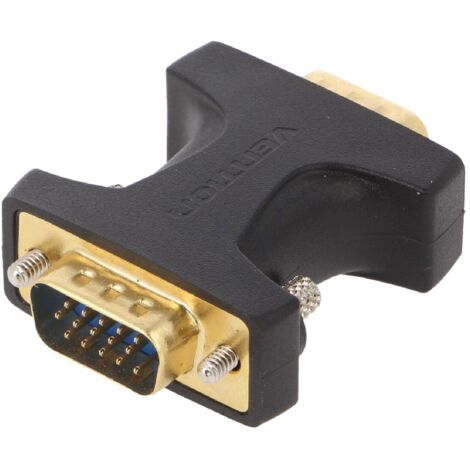 Adaptateur D-Sub male HD noir taille 0.05m
