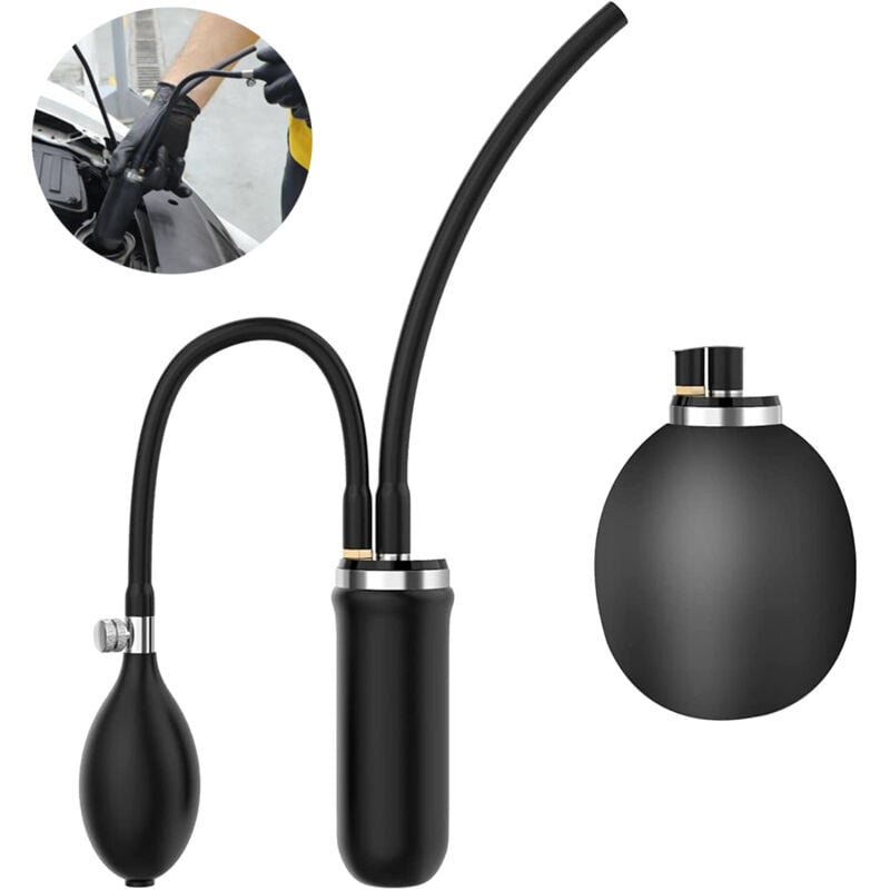 Adaptateur D'admission Facile, Vessie pour Machine à Fumée Automobile, Vessie Gonflable de Blocage Détecteur de Fuites de Carburant 12V pour les