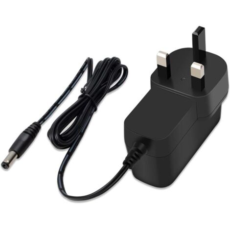 Adaptateur d'alimentation 12 V AC 100-240 V vers DC 12 V 1 A, chargeur de remplacement avec prise britannique pour bandes lumineuses LED, audio/vidéo, prise jack 2,1 mm x 5,5 mm