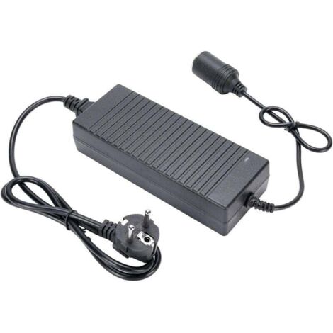 Adaptateur d'alimentation AC vers DC 12v 15A, Convertisseur Électronique Prise D'allume Cigare De Voiture 100-240v, avec Cordon De 1.5m, pour Gonfleur, Réfrigérateur De Voiture