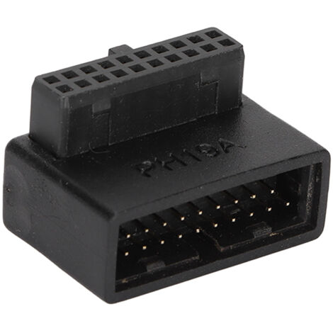 Adaptateur d'alimentation USB 3.0 90° avec circuit multicouche, installation facile, connecteur 19/20 broches PH19A
