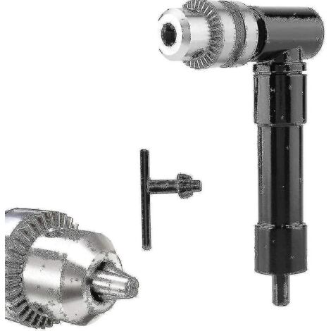 Adaptateur d'angle professionnel pour perceuse, adaptateur à changement rapide pour les espaces de travail à angle de perçage restreint, accessoire de perçage à angle droit pour perceuses électriques 