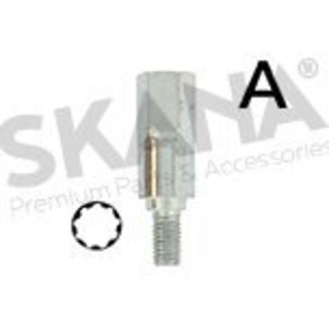 Adaptateur d'arbre 9 dents 1602045 – Renvoi d'angle universel – Compatible avec équipements RIF – Pour bois dur et teck