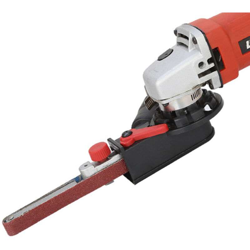 Adaptateur de bande abrasive multifonction pour mini ponceuse à bande pour meuleuse d'angle électrique de 115 mm 4,5' et 125 mm 5'