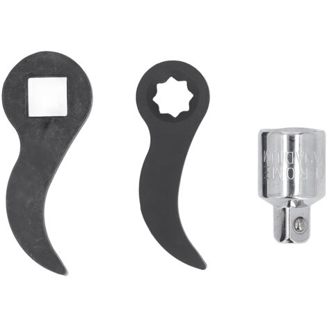 Adaptateur de Barre de Pince 2PCS avec Embouts 3/8 Étoile et 1/2 Carré - Kit Outil Cr-V pour Extraction et Levage