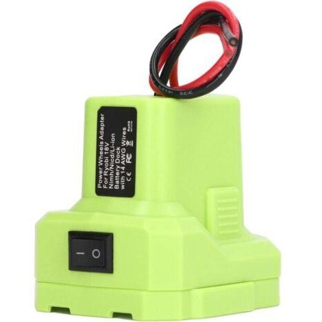 Adaptateur de batterie au Lithium, convertisseur de batterie pour outils électriques, fil 14awg, pour série Ryobi 18V One+