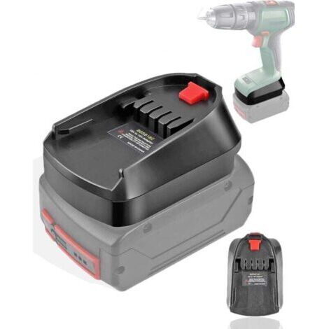 Adaptateur de batterie BOSB18C pour batterie système Bosch Professional 18 V Batterie GBA 18 V BAT609 BAT610 BAT618 BAT619 fonctionne dans l'outil électrique Bosch 18 V système PBA