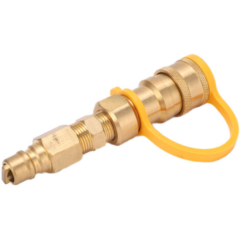 Adaptateur de Bouteille de Propane 3/8 Pouce, Connexion Rapide Robuste pour Usage Domestique