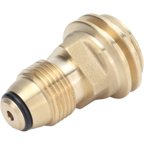 Adaptateur de Bouteille de Propane en Laiton - Raccord de Conversion POL vers QCC1 Type 1 à Connexion Rapide