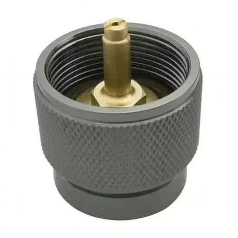 Adaptateur de brûleur pour réchaud de camping/randonnée, cylindrique, en alliage d'aluminium, compatible avec les réchauds de cuisine portables à gaz propane en bouteille.