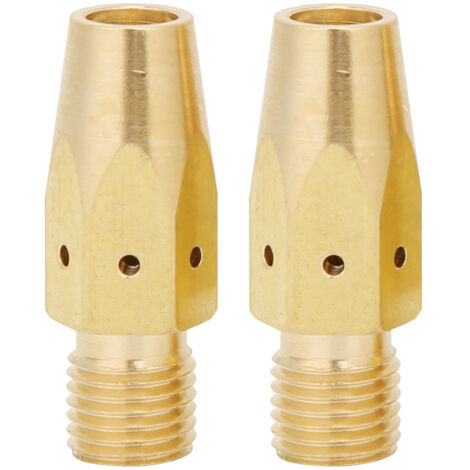 Adaptateur de buse pour pistolet MIG, compatible avec diffuseurs Miller M-25/M-40 et Hobart, lot de 2 pièces