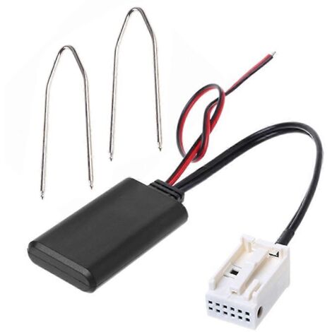 Adaptateur de câble audio Bluetooth pour voiture (modèles 207, 307 et 407) avec connecteur 12 broches