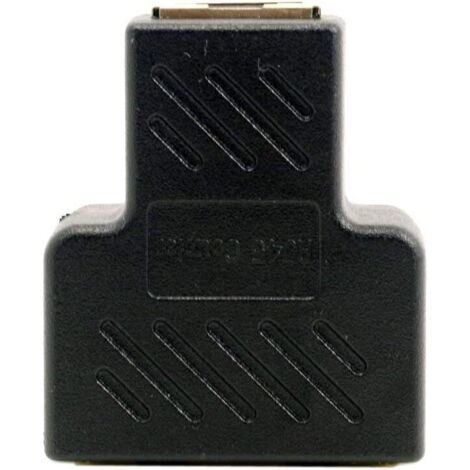 Adaptateur de câble réseau Ethernet Câble patch Adaptateur réseau LAN Ethernet Répartiteur RJ45 Cat 6