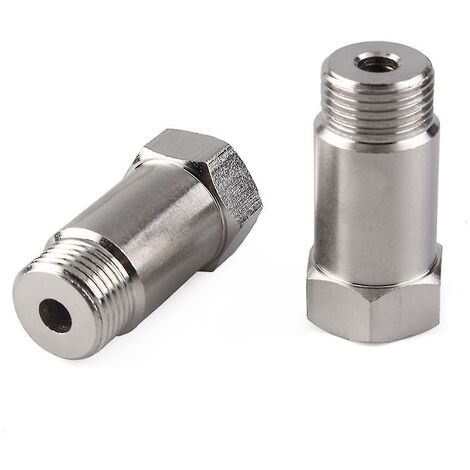 Adaptateur de capteur d'oxygène de voiture 45mm Extension d'oxygène Connecteur modifié M18 1.5o 2pcs，HANBING