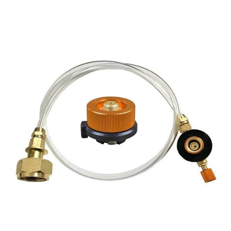 Adaptateur de cartouches de gaz pour cuisinière à gaz extérieure - Pour camping et camping - Adaptateur de buse pour lpg, cylindre plat, adaptateur