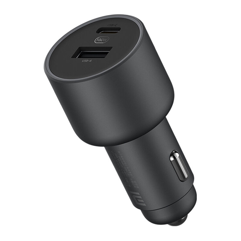 Xiaomi - Adaptateur De Charge Chargeur Rapide Vehicule Double Usb-A Ports Usb-C Led Lumiere Compatible Avec Les Telephones Portables Usb-C Batterie