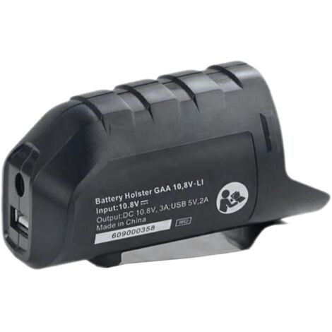 Adaptateur de charge USB avec batterie pour veste chauffante, accessoire de remplacement pour BOS Bosch 12 V BAT411, D-70745, GSR 10.8-2-Li, GDR 10.8-LI, GWI 10.8 V-LI